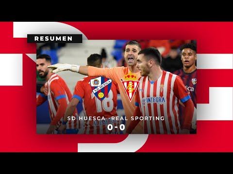 Resumen SD Huesca-Real Sporting (0-0)