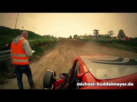 Autocross DM Seelow 2014 Buggy 1600 Lauf 1 Buddelmeyer Crash