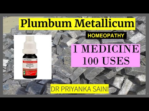 Plumbum Metallicum: Homeopathic medicine || 1 Medicine 100 uses|| Paralysis @dr.priyankashomeopathy