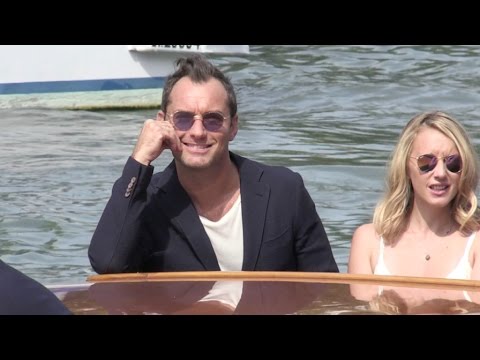 Jude Law, Ludivine Sagnier and more arriving at the Venice Film Festival 2016 by boat