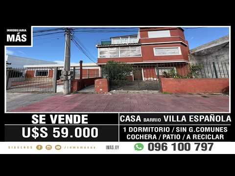 Video de YouTube - Casa Venta Villa Española Montevideo iMas.uy MA *