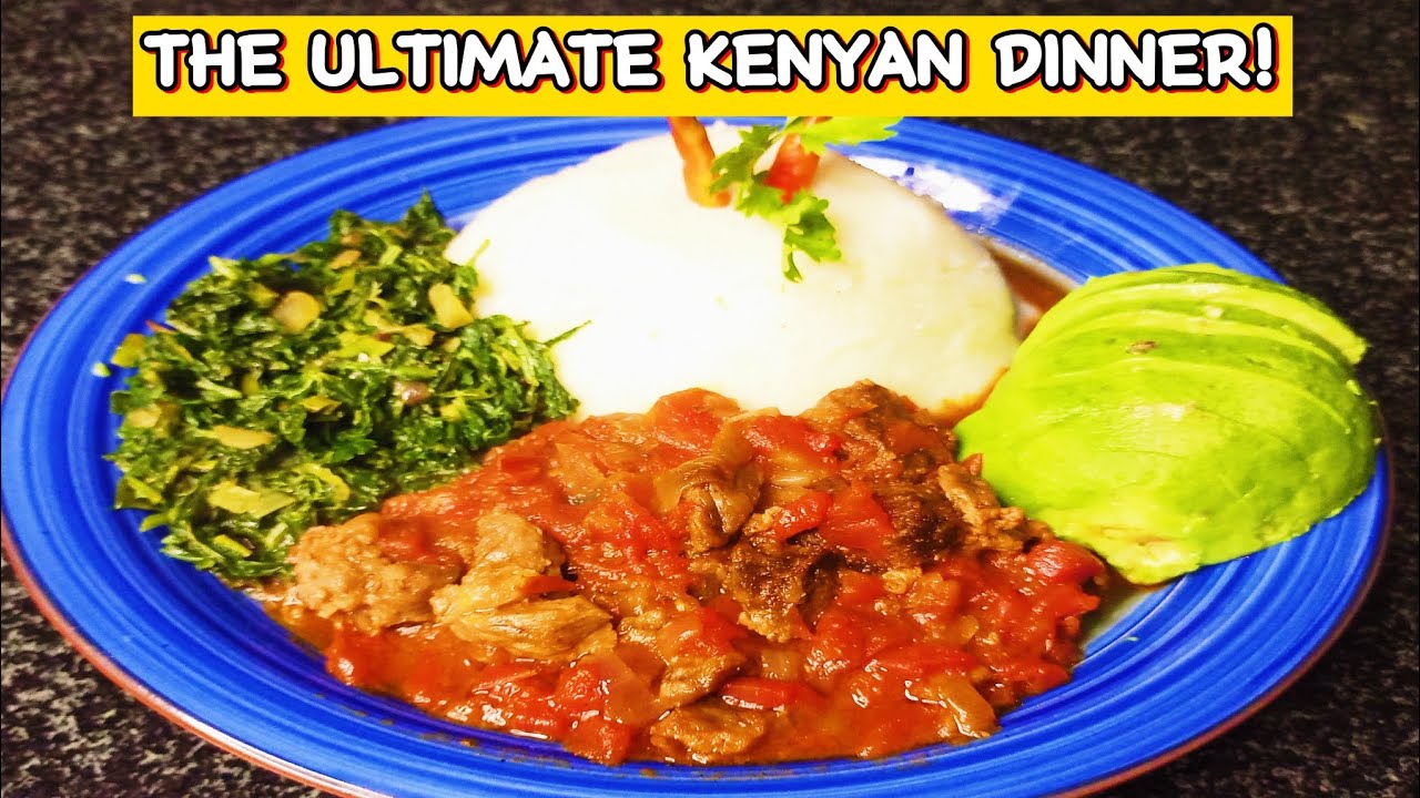 The Ultimate Kenyan Dinner | How To Cook Beef Stew, Ugali & Sukuma Wiki #kenyanDinner #beefstew 