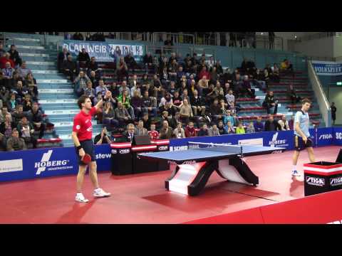 Matchpoint Steffen Mengel vs. Ricardo Walther zum Sieg! | TTBL TTC Schwalbe Bergneustadt - TTC Hagen