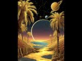 REPENT FROM SIN BELIEVE IN THE LORD JESUS CHRIST LIQUID METAL SPACE BEACH Christian Christ
