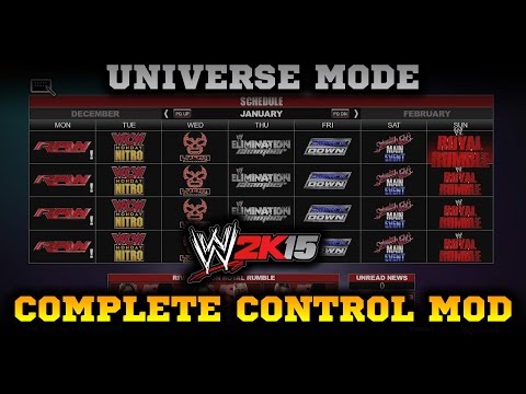 WWE 2K15 MOD: Universe Mode Complete Control