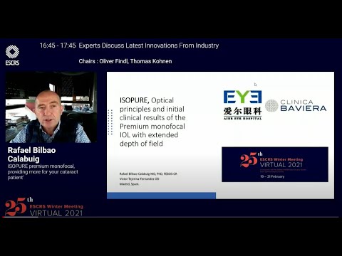 ISOPURE, Optical principles and clinical results - Dr. Bilbao (ESCRS Winter)