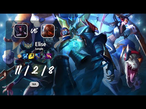 Elise Jungle vs Gragas - NA Challenger Patch 13.10