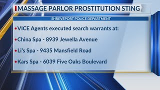 Shreveport massage parlors busted for prostitution; 7 arrested