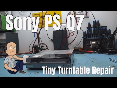 Fixing the Sony PS-Q7 FH-7 series Mini-Turntable - A Repair Challenge!