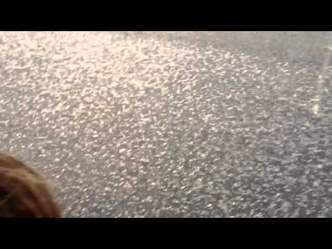 Hail storm hits Madrid