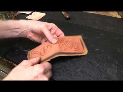 Leather Wallet Making: Making a Minimalist Leather Wallet - Woody Woodpecker Wallet - Leatherworking Video
