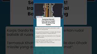 Senjata Kiamat! Iran Pamer Rudal Balistik di Ruang Publik, Peringatan untuk Musuh