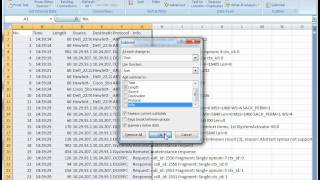 Wireshark Trace File Reporting Using Excel