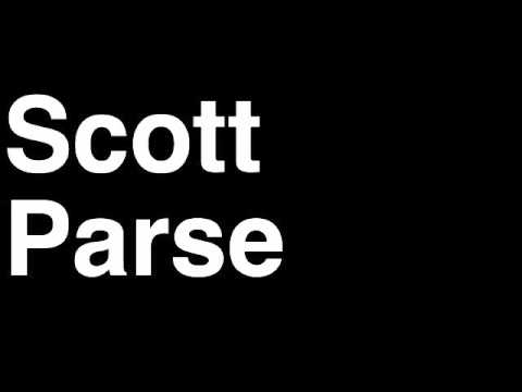 How to Pronounce Scott Parse Los Angeles LA Kings NHL Hockey Player Runforthecube