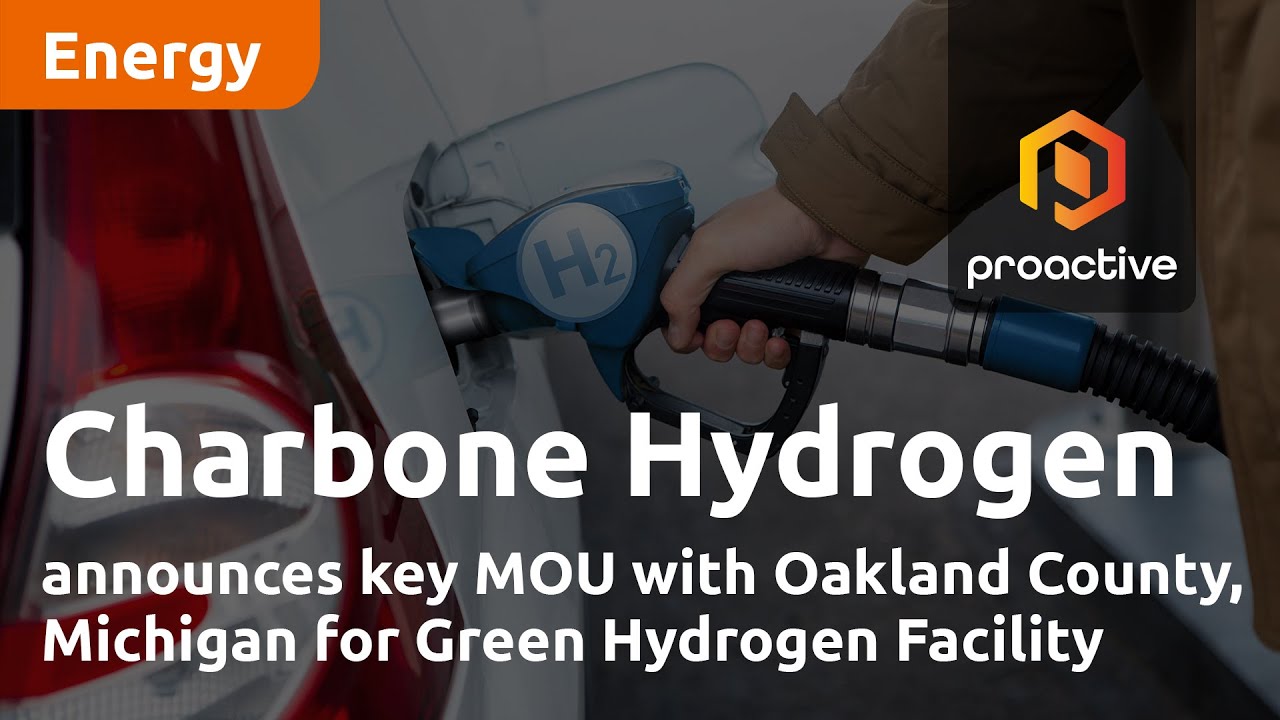 Charbone Hydrogen Corp announces key MOU with Oakland County, Michigan for Green Hydrogen Facility