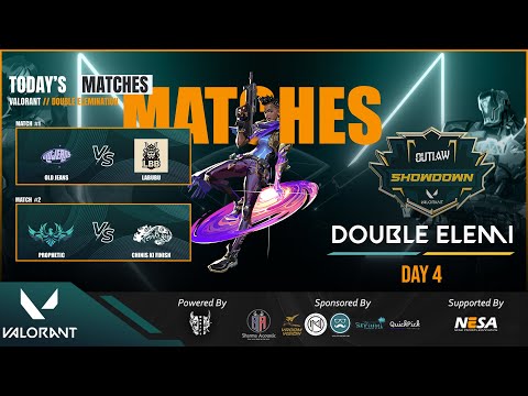 OUTLAW VALORANT SHOWDOWN – DOUBLE ELIMINATION STAGE 🔥 DAY 4