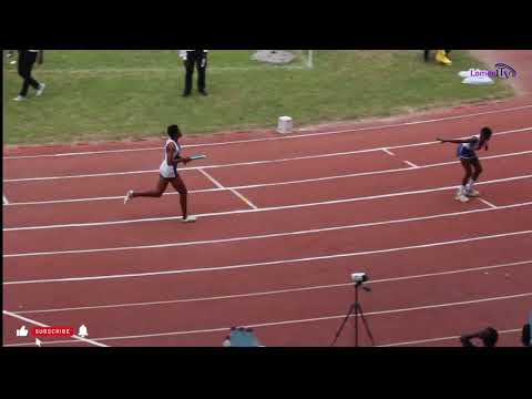 Western Region wins girls 4x400m. Heat 1. [4:18.51] Inter-Regional Sports Festival. 2025.