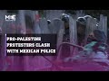 Mexicans protesting Israel's assault on Rafah clash with police