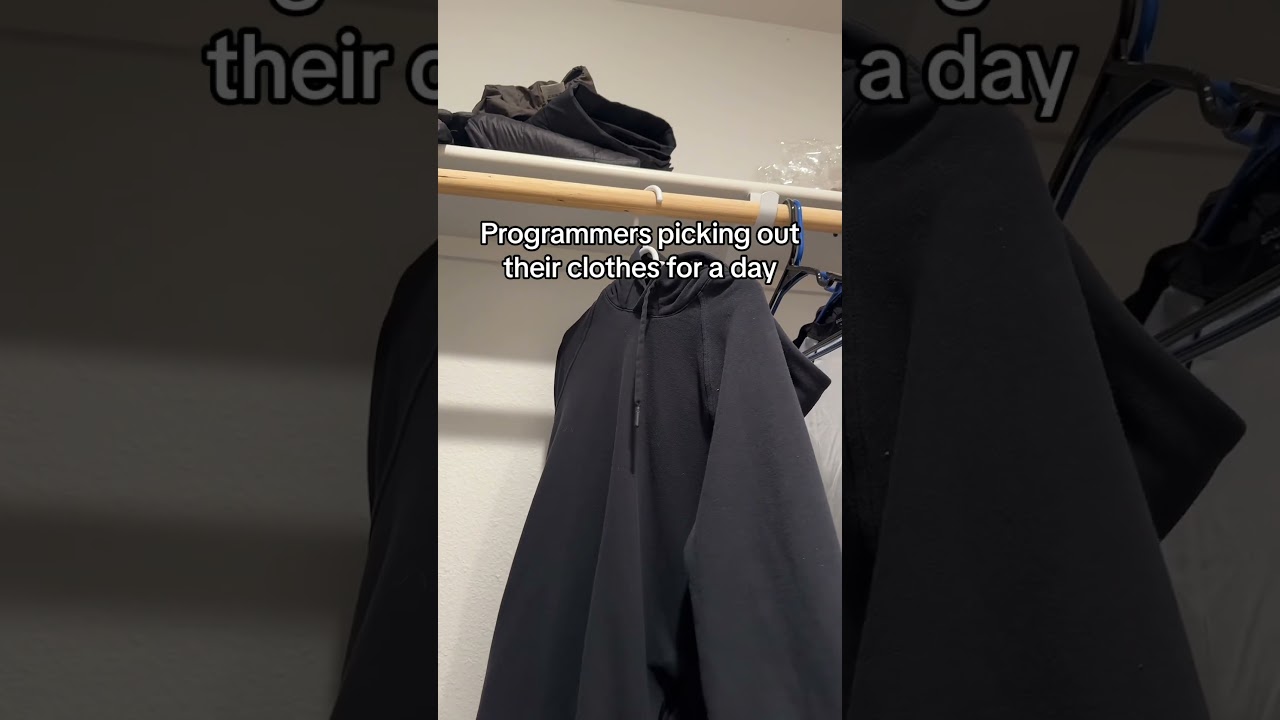 Programmers choosing an outfit #softwareengineer #coding #computerscience