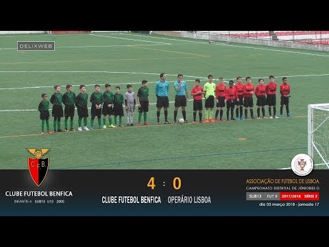 Clube Futebol Benfica (4-0) Operário Lisboa [FUT9...