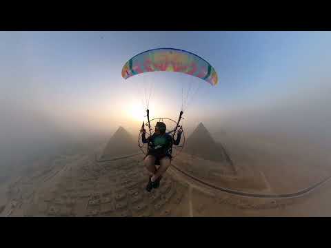 Flying Over Great Pyramids Of Egypt On A Paramotor #ppg #extremeholidays #travel #egyptianpyramids