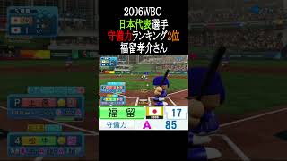 2006WBC日本代表選守備力TOP3【パワプロ2026】#shorts