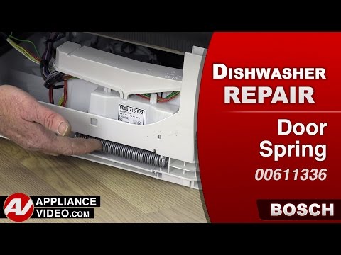 Bosch Dishwasher - Door Stays Open - Door Spring Repair and Diagnostic