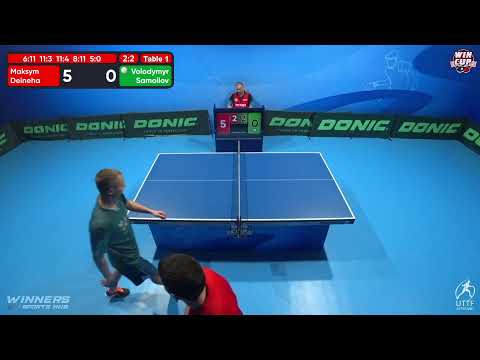 08:30 Maksym Deineha 3 - 2 Volodymyr Samoilov West 1 WIN CUP 08.11.2022 | TABLE TENNIS WINCUP