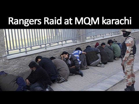 Dunya News | Rangers raid MQM headquarters Nine Zero in Karachi