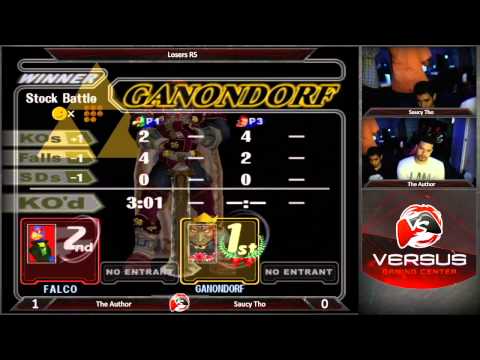 06/04/15 Versus Weekly Melee - The Author (Falco) vs Saucy Tho (C. Falcon)