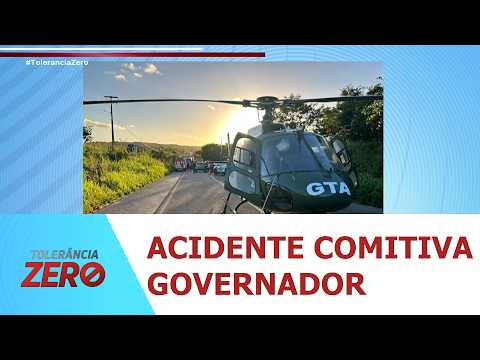 Acidente envolvendo veículo da comitiva do Governador de Sergipe deixa três feridos - TZ