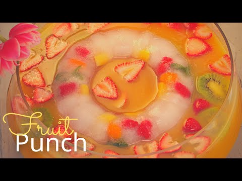 Fruit Punch | Large Batch | Party Punch Recipes | Fruit Ice Ring | How to Make | Brunch Punch