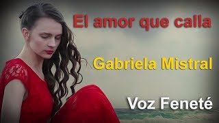 Kadr z teledysku El amor que calla tekst piosenki Gabriela Mistral