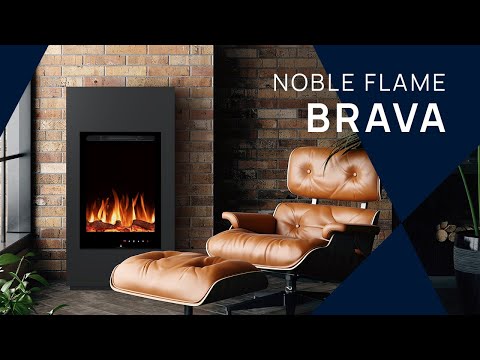 Noble Flame BRAVA – Stand- und Wand-Elektrokamin mit Heizfunktion