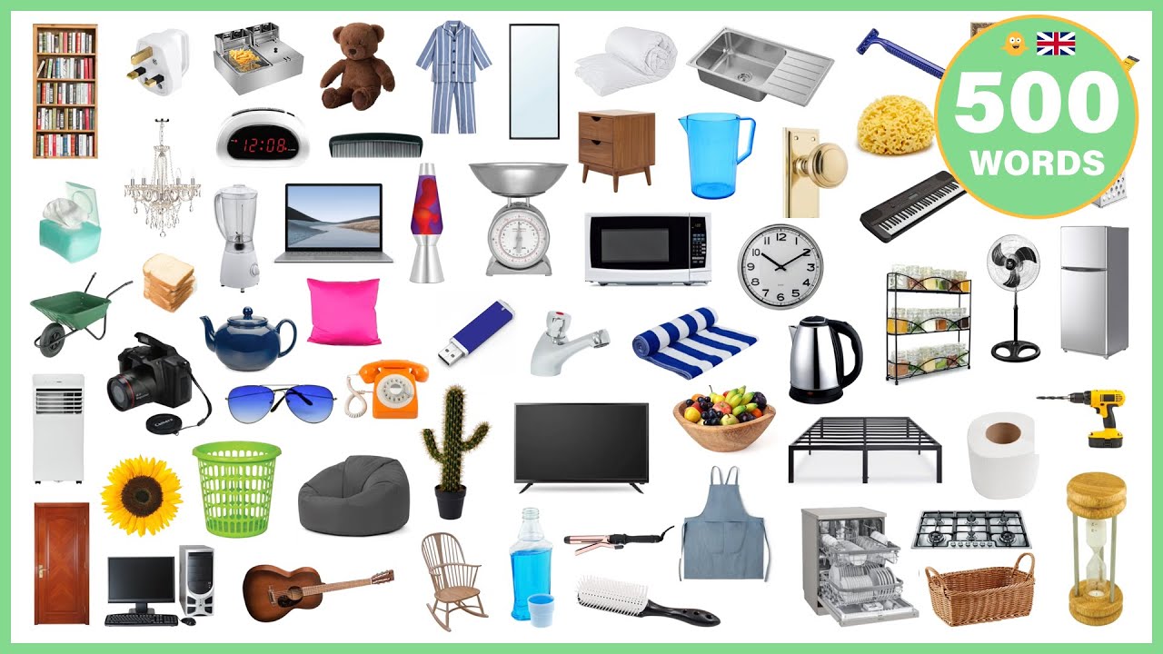 500 Words Around The House - English Vocabulary With Pictures - YouTube video featuring the word core