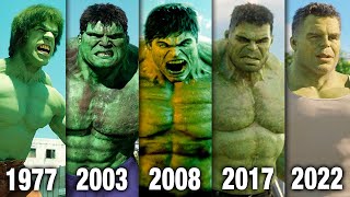 Evolution of Hulk in Movies & TV (1977-2022)