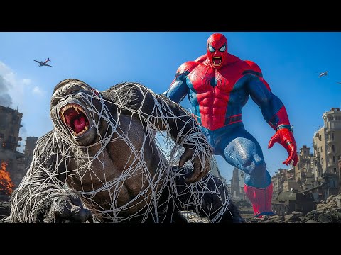 King Kong vs Spiderman Monster EPIC BATTLE! : The confrontation begins on a military cargo plane #2