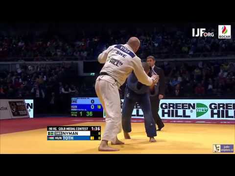 Judo 2016 Grand Prix Dusseldorf: Nyman (SWE) - Toth (HUN) [-90kg] final