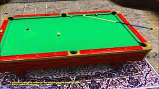 Virtual Pool 4 9-ball practice shot