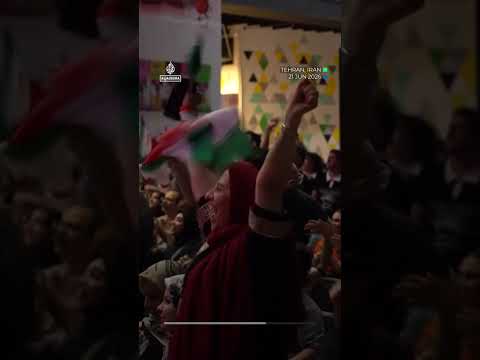 Iranians gather in Tehran to support team in critical draw against Belgium | AJ #shorts