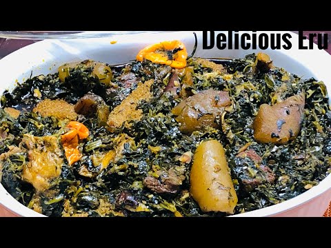 MAKE THE BEST CAMEROON ERU| How to make Eru/Okazi/Afang soup (DIASPORA FRIENDLY)