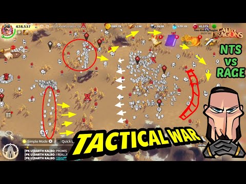 call of dragons - NTS outsmart RAGE | insane War tactics | Z2 1v1 War analysis 