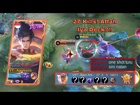 27 Kills! Natan Pake Build Ini Langsung Jadi Brutal! Natan Best Build 2022 | MLBB