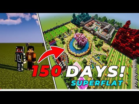 150 DAYS Survival in Super Flat World - Minecraft Hardcore (FULL MOVIE IN HINDI)