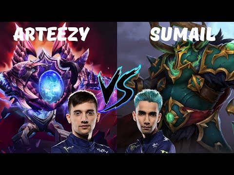 DOTA 2 PRO PLAY | ARTEEZY (Arc Warden) vs SUMAIL (Wraith King) | RANKED IMMORTAL