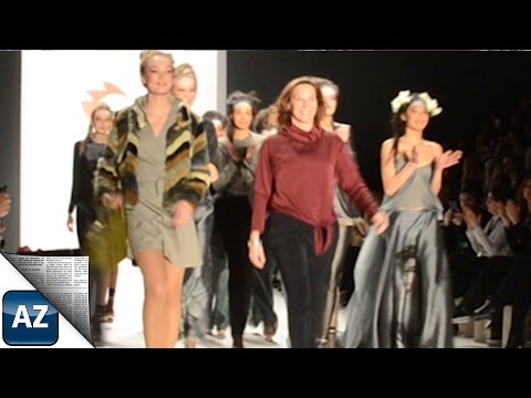Anja Gockel auf der Fashion Week