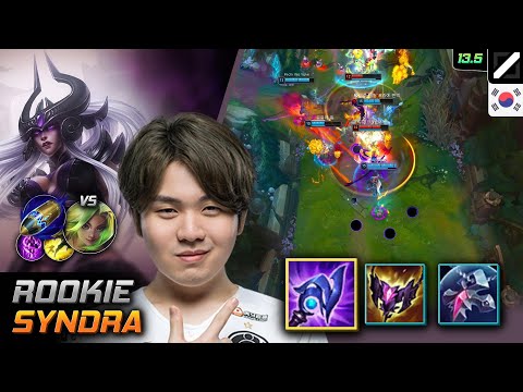 Rookie Mid Syndra Build Luden's Tempest First Strike - LOL KR 13.5