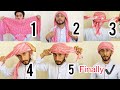 How To Wear Dubai Style Headscarf SHEMAGH GHOTRA Full Tutorial Majidshah 2020