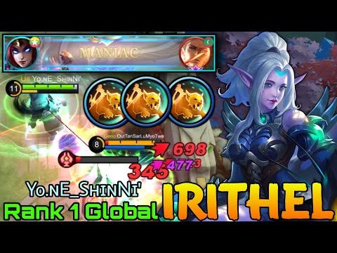 Sidelane Irithel Almost got Savage! - Top 1 Global Irithel by Yo.ɴE_SʜɪɴNɪ' - Mobile Legends