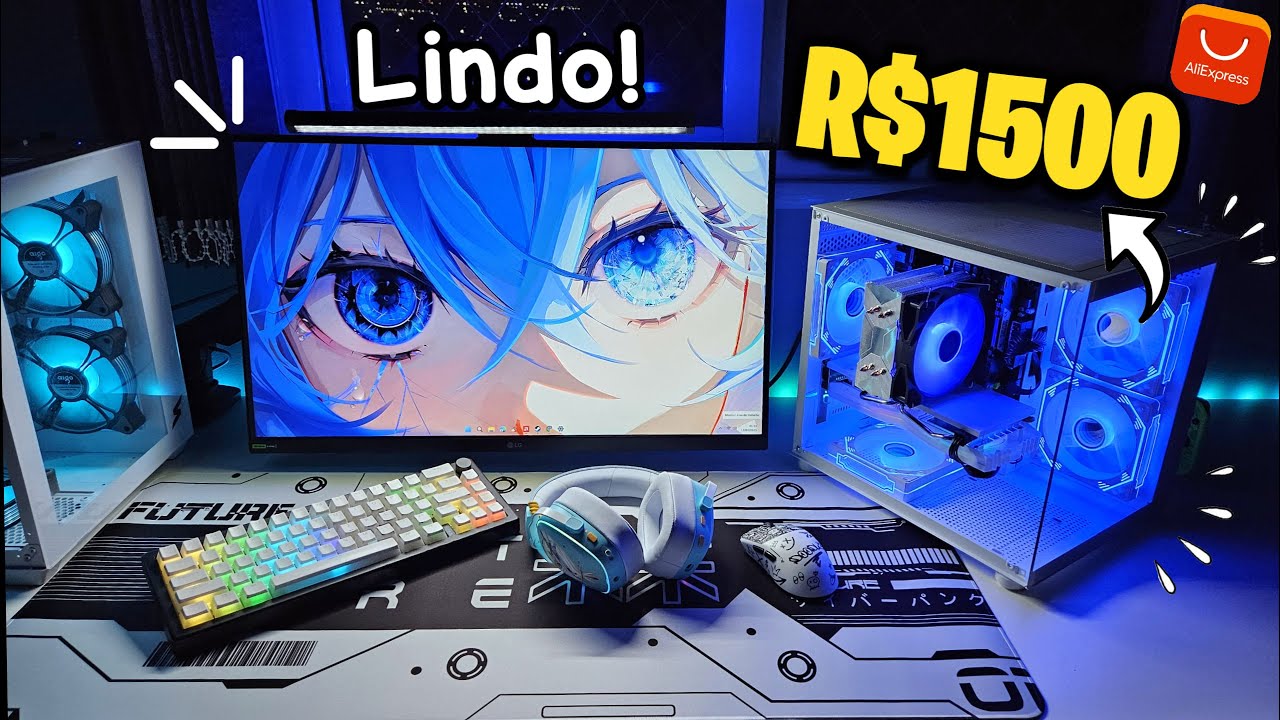 Montei um PC GAMER baratinho do Aliexpress de R$1500 (Roda Tudo!)
